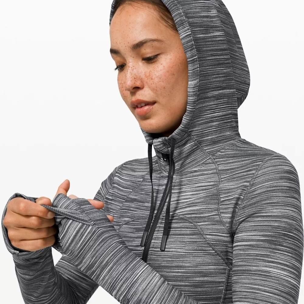 Lululemon Define Hooded Nulu Jacket HBLK/WHT/BLK 4 Nwt - Picture 5 of 13